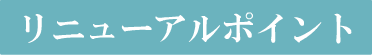 リニューアルポイント